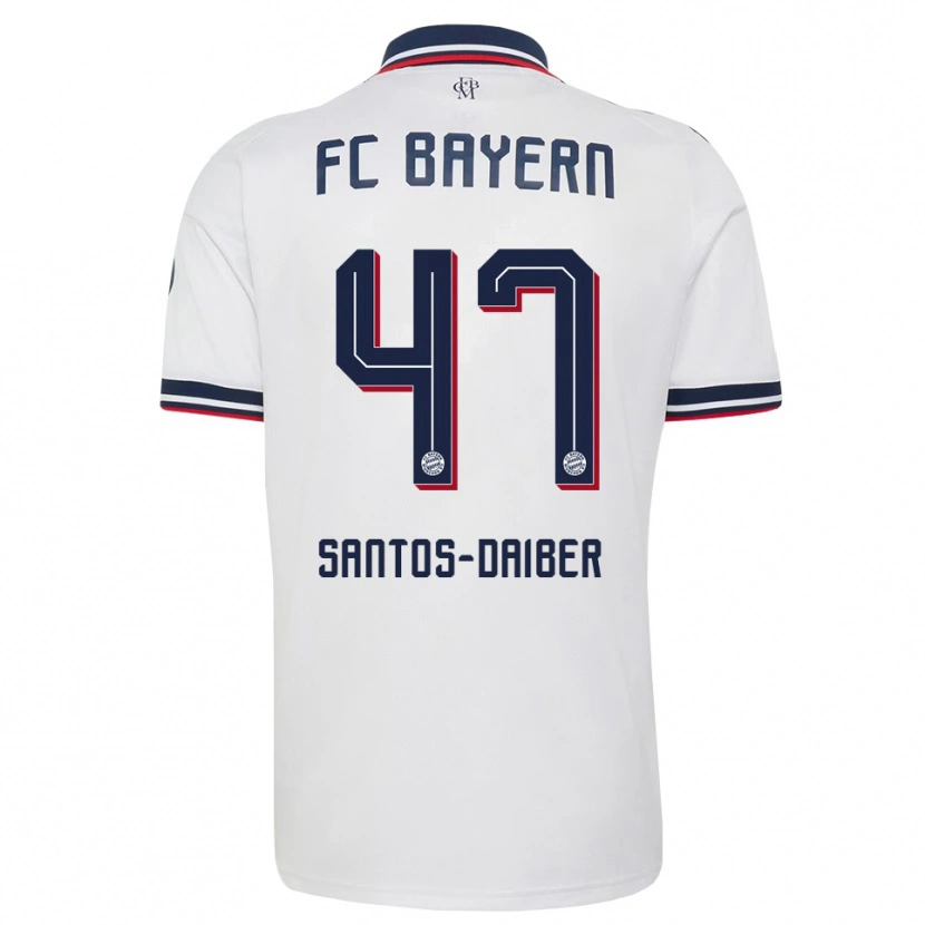 Danxen Herren David Santos Daiber #47 Weiß Grau Rot Auswärtstrikot Trikot 2026/27 T-Shirt Österreich