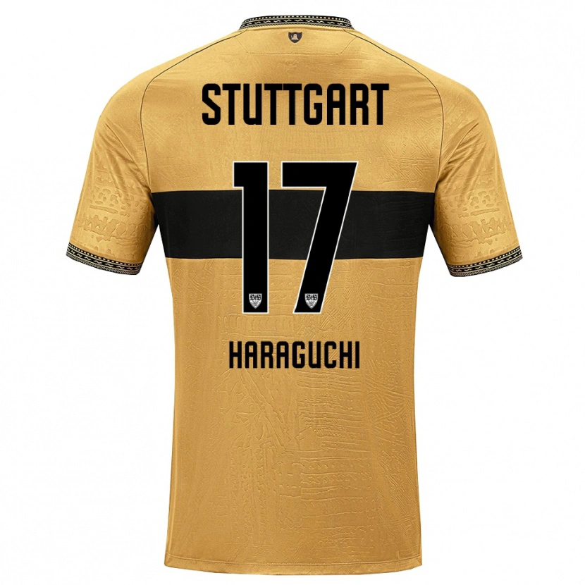 Danxen Herren Genki Haraguchi #17 Braun Schwarz Weiß Auswärtstrikot Trikot 2026/27 T-Shirt Österreich
