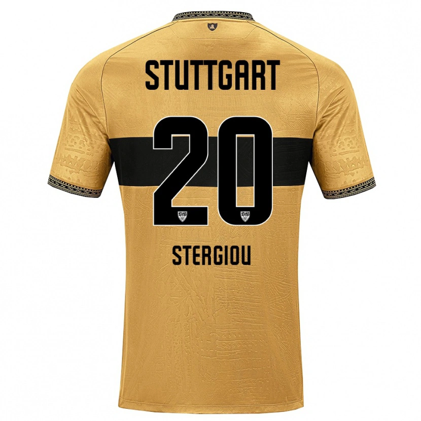 Danxen Herren Leonidas Stergiou #20 Braun Schwarz Weiß Auswärtstrikot Trikot 2026/27 T-Shirt Österreich