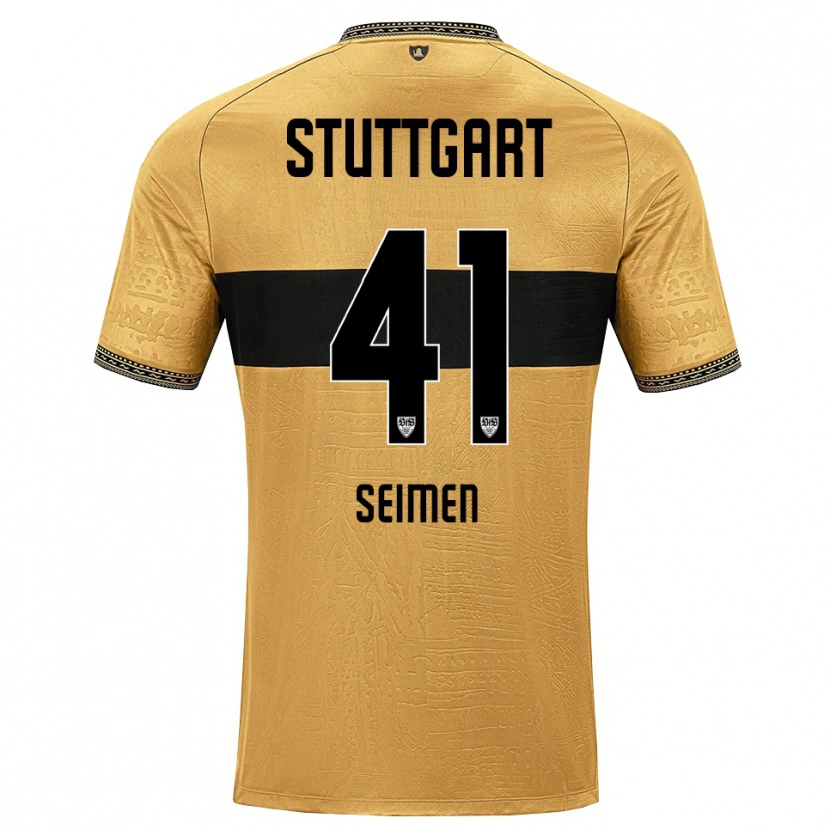 Danxen Herren Dennis Seimen #41 Braun Schwarz Weiß Auswärtstrikot Trikot 2026/27 T-Shirt Österreich