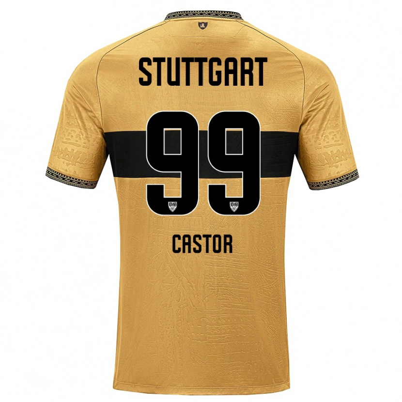 Danxen Herren Gillian Castor #99 Braun Schwarz Weiß Auswärtstrikot Trikot 2026/27 T-Shirt Österreich
