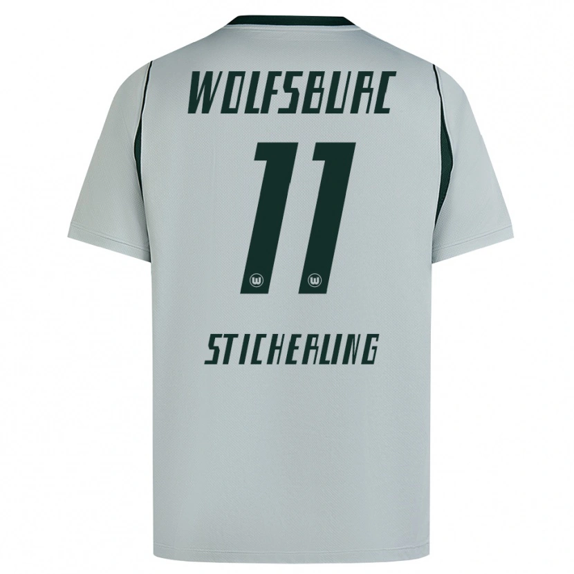 Danxen Herren Carl-Anton Sticherling #11 Grau Grün Auswärtstrikot Trikot 2026/27 T-Shirt Österreich