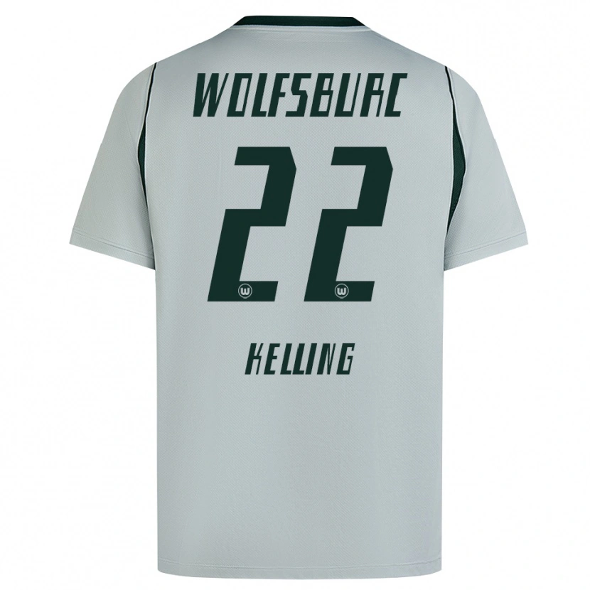 Danxen Herren Lenny Kelling #22 Grau Grün Auswärtstrikot Trikot 2026/27 T-Shirt Österreich