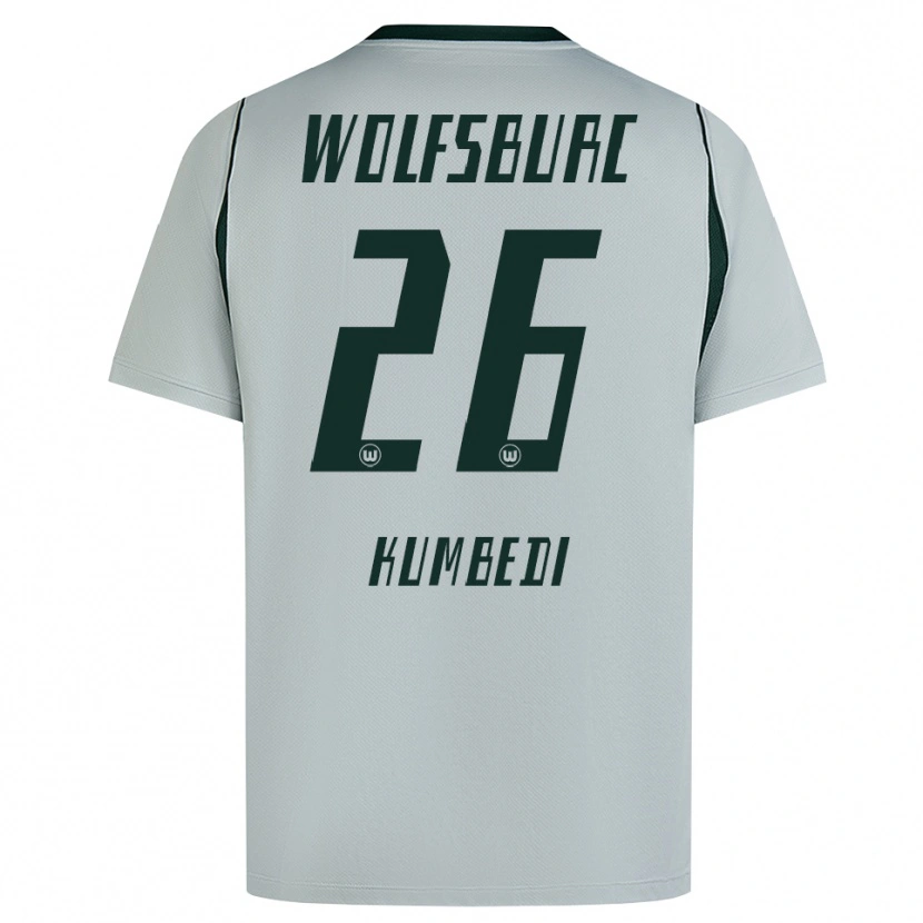 Danxen Herren Saël Kumbedi #26 Grau Grün Auswärtstrikot Trikot 2026/27 T-Shirt Österreich