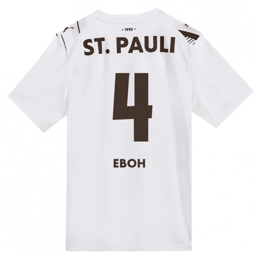 Danxen Herren Emmanuel Eboh #4 Kaffee Weiß Rot Auswärtstrikot Trikot 2026/27 T-Shirt Österreich