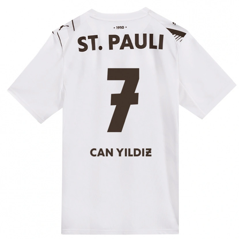Danxen Herren Emre Can Yildiz #7 Kaffee Weiß Rot Auswärtstrikot Trikot 2026/27 T-Shirt Österreich