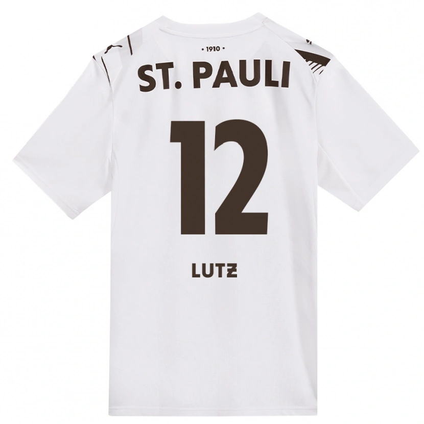 Danxen Herren Josefin Lutz #12 Kaffee Weiß Rot Auswärtstrikot Trikot 2026/27 T-Shirt Österreich