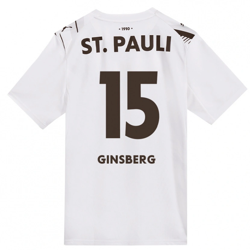 Danxen Herren Pauline Ginsberg #15 Kaffee Weiß Rot Auswärtstrikot Trikot 2026/27 T-Shirt Österreich