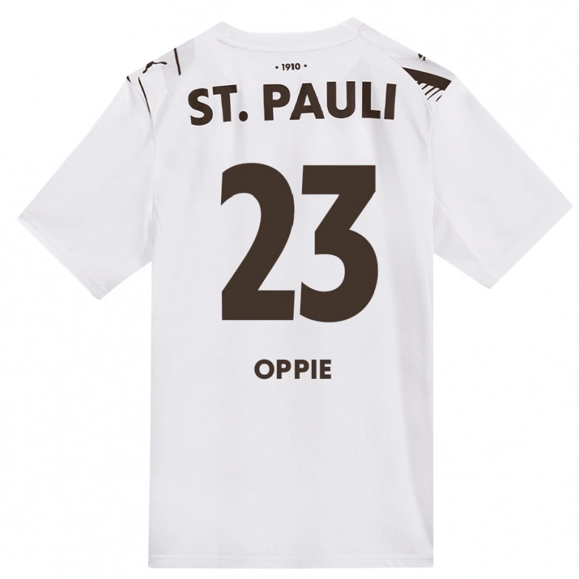 Danxen Herren Louis Oppie #23 Kaffee Weiß Rot Auswärtstrikot Trikot 2026/27 T-Shirt Österreich
