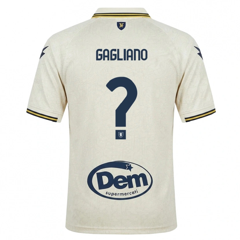 Danxen Herren Mattia Gagliano #0 Oldlace Gelb Schwarz Auswärtstrikot Trikot 2026/27 T-Shirt Österreich