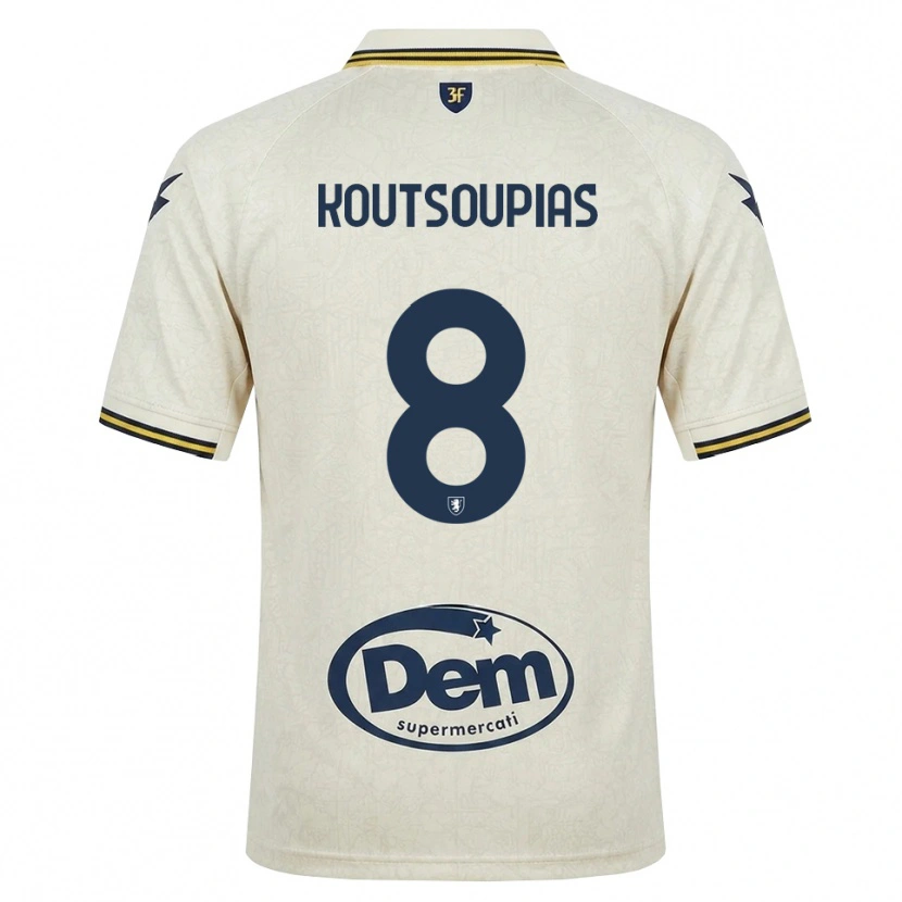 Danxen Herren Ilias Koutsoupias #8 Oldlace Gelb Schwarz Auswärtstrikot Trikot 2026/27 T-Shirt Österreich
