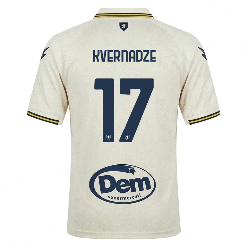 Danxen Herren Giorgi Kvernadze #17 Oldlace Gelb Schwarz Auswärtstrikot Trikot 2026/27 T-Shirt Österreich