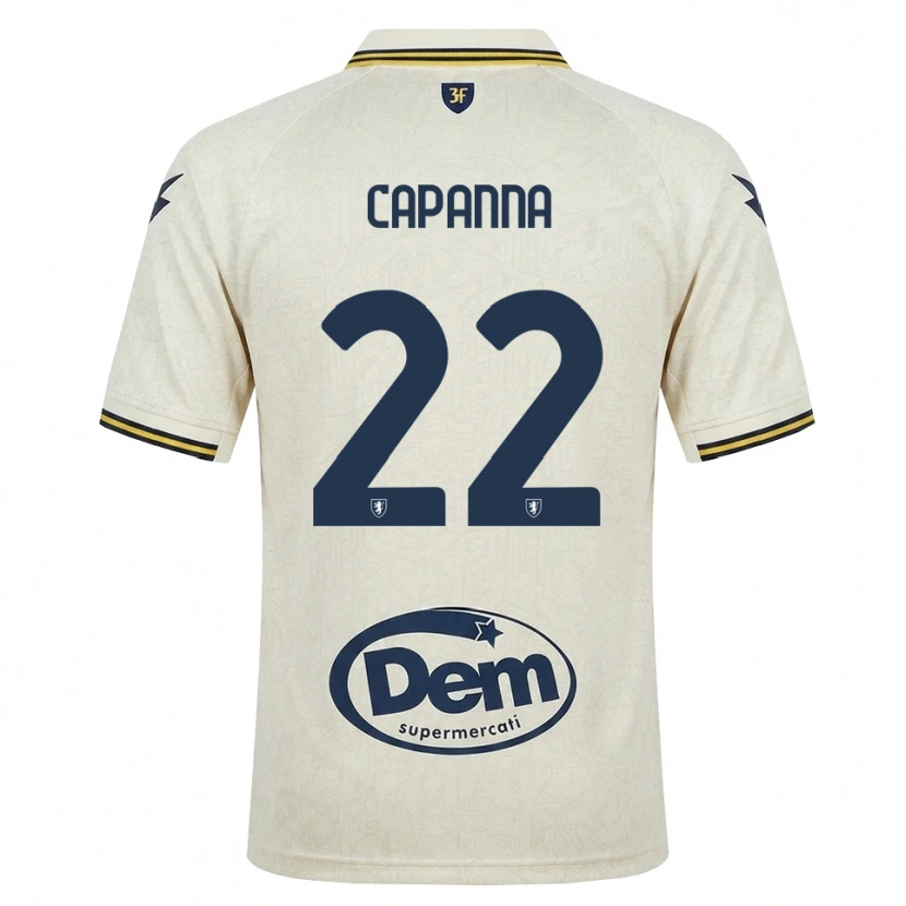 Danxen Herren Tommaso Capanna #22 Oldlace Gelb Schwarz Auswärtstrikot Trikot 2026/27 T-Shirt Österreich