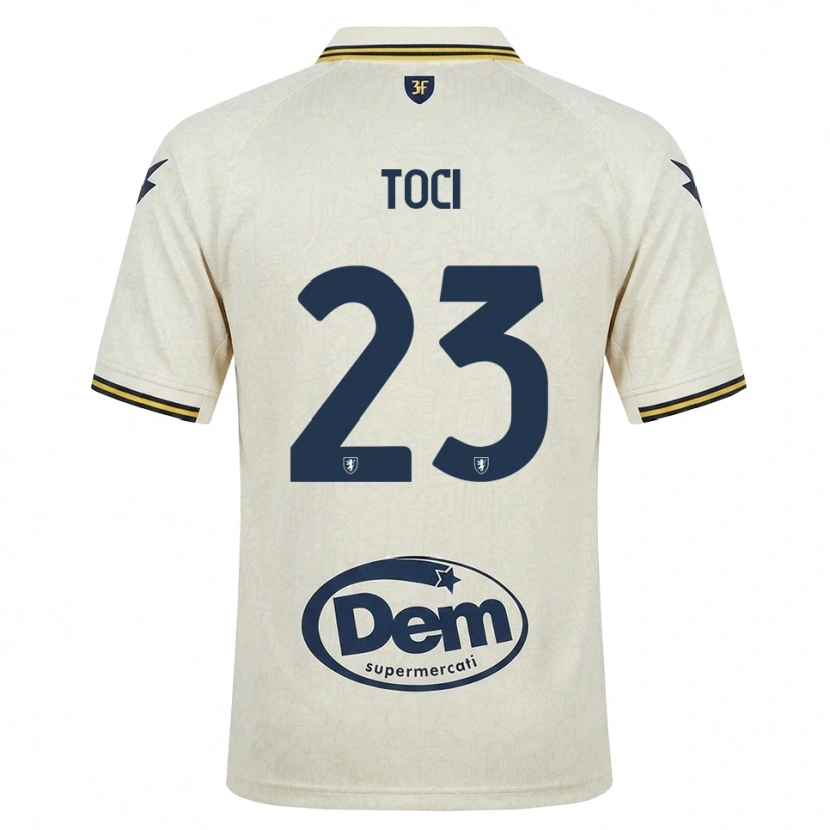 Danxen Herren Matteo Toci #23 Oldlace Gelb Schwarz Auswärtstrikot Trikot 2026/27 T-Shirt Österreich