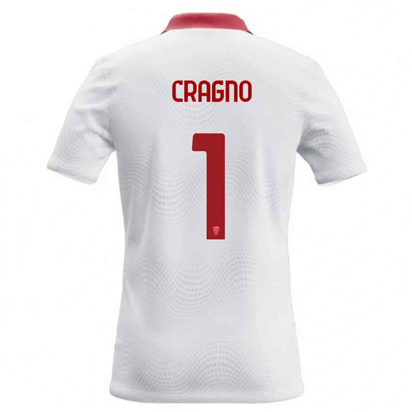 Danxen Herren Alessio Cragno #1 Weiß Rot Auswärtstrikot Trikot 2026/27 T-Shirt Österreich