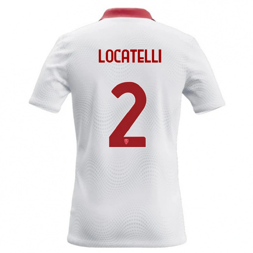 Danxen Herren Gabriel Locatelli #2 Weiß Rot Auswärtstrikot Trikot 2026/27 T-Shirt Österreich