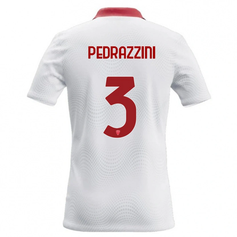 Danxen Herren Carlo Pedrazzini #3 Weiß Rot Auswärtstrikot Trikot 2026/27 T-Shirt Österreich
