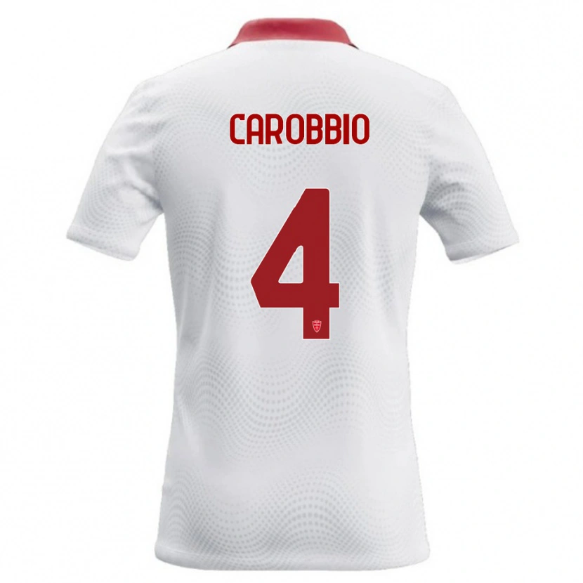 Danxen Herren Giacomo Carobbio #4 Weiß Rot Auswärtstrikot Trikot 2026/27 T-Shirt Österreich