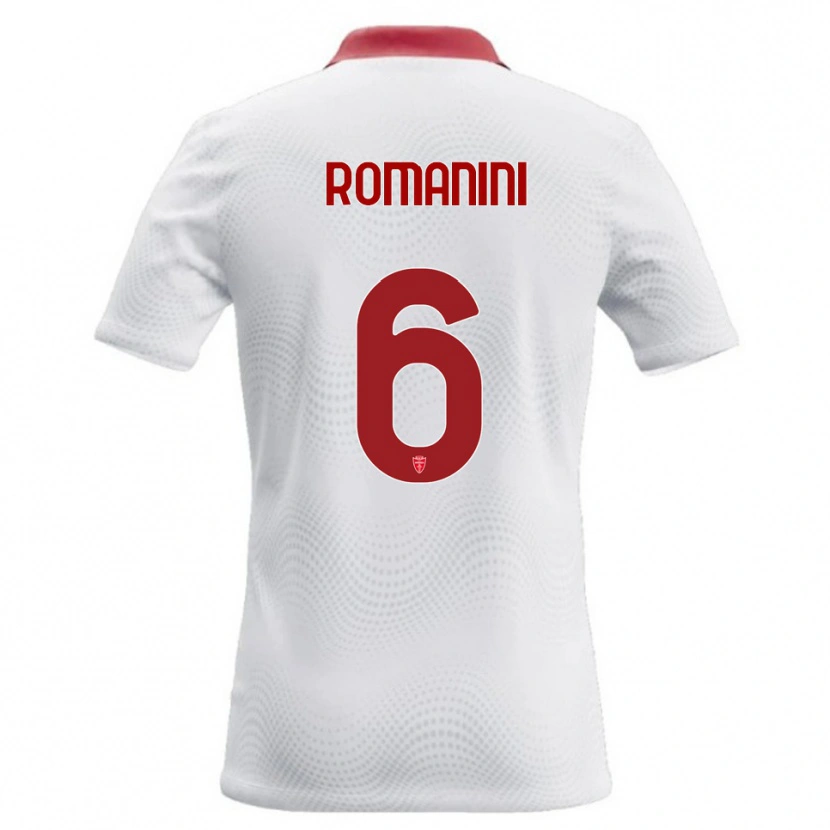 Danxen Herren Andrea Romanini #6 Weiß Rot Auswärtstrikot Trikot 2026/27 T-Shirt Österreich