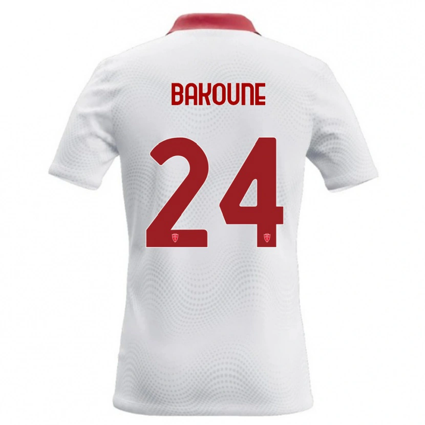 Danxen Herren Adam Bakoune #24 Weiß Rot Auswärtstrikot Trikot 2026/27 T-Shirt Österreich