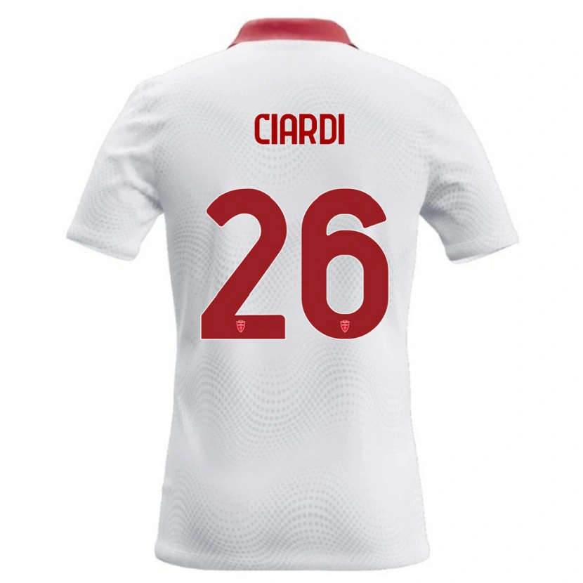 Danxen Herren Tommaso Ciardi #26 Weiß Rot Auswärtstrikot Trikot 2026/27 T-Shirt Österreich