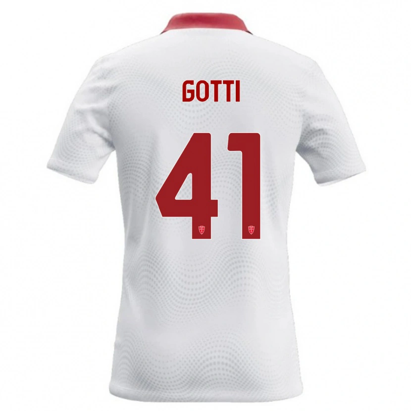 Danxen Herren Andrea Gotti #41 Weiß Rot Auswärtstrikot Trikot 2026/27 T-Shirt Österreich