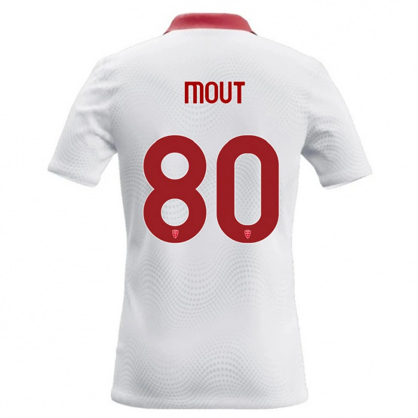 Danxen Herren Mathis Mout #80 Weiß Rot Auswärtstrikot Trikot 2026/27 T-Shirt Österreich