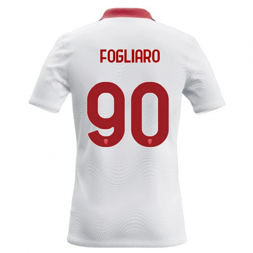 Danxen Herren Christian Fogliaro #90 Weiß Rot Auswärtstrikot Trikot 2026/27 T-Shirt Österreich