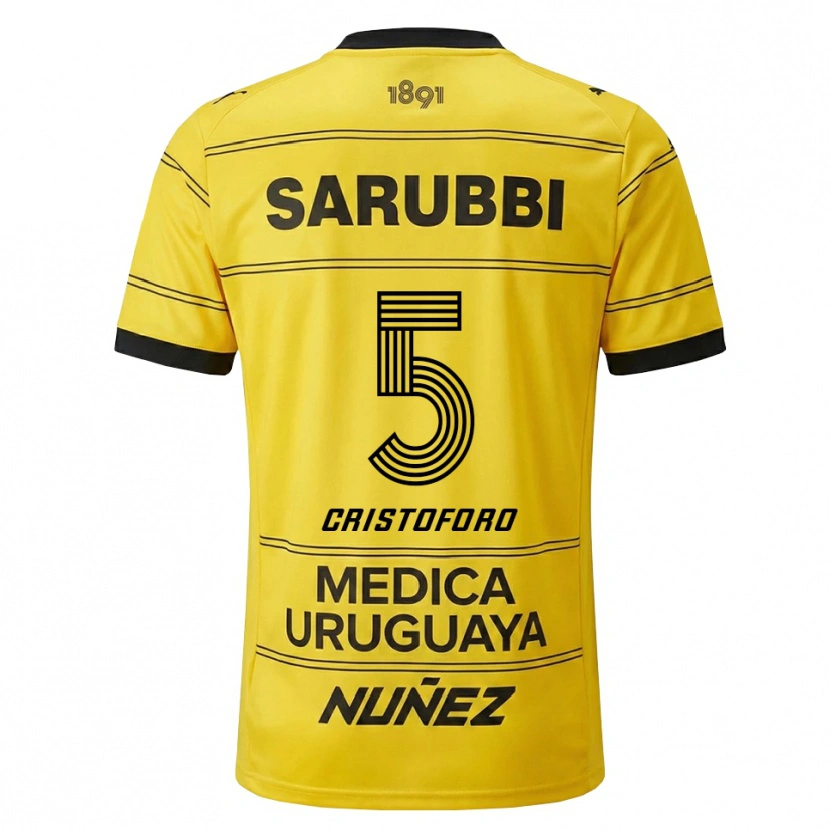 Danxen Herren Sebastián Cristóforo #5 Gelb Schwarz Auswärtstrikot Trikot 2026/27 T-Shirt Österreich