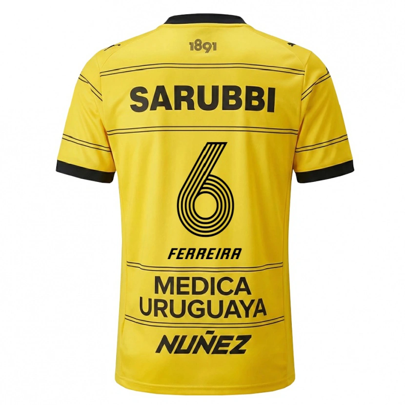 Danxen Herren Lucas Ferreira #6 Gelb Schwarz Auswärtstrikot Trikot 2026/27 T-Shirt Österreich