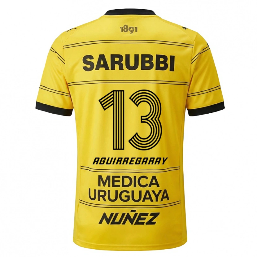 Danxen Herren Matías Aguirregaray #13 Gelb Schwarz Auswärtstrikot Trikot 2026/27 T-Shirt Österreich