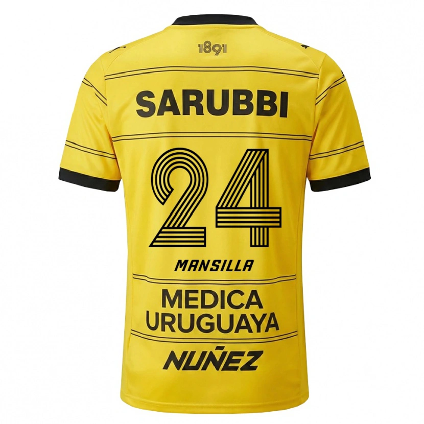 Danxen Herren Brian Mansilla #24 Gelb Schwarz Auswärtstrikot Trikot 2026/27 T-Shirt Österreich