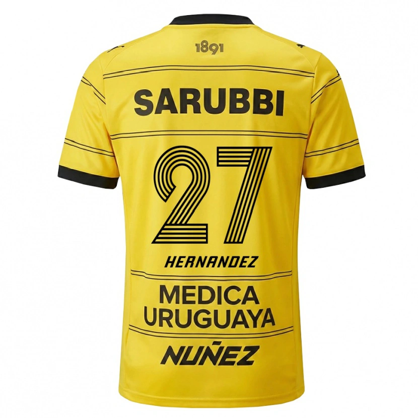 Danxen Herren Lucas Hernández #27 Gelb Schwarz Auswärtstrikot Trikot 2026/27 T-Shirt Österreich
