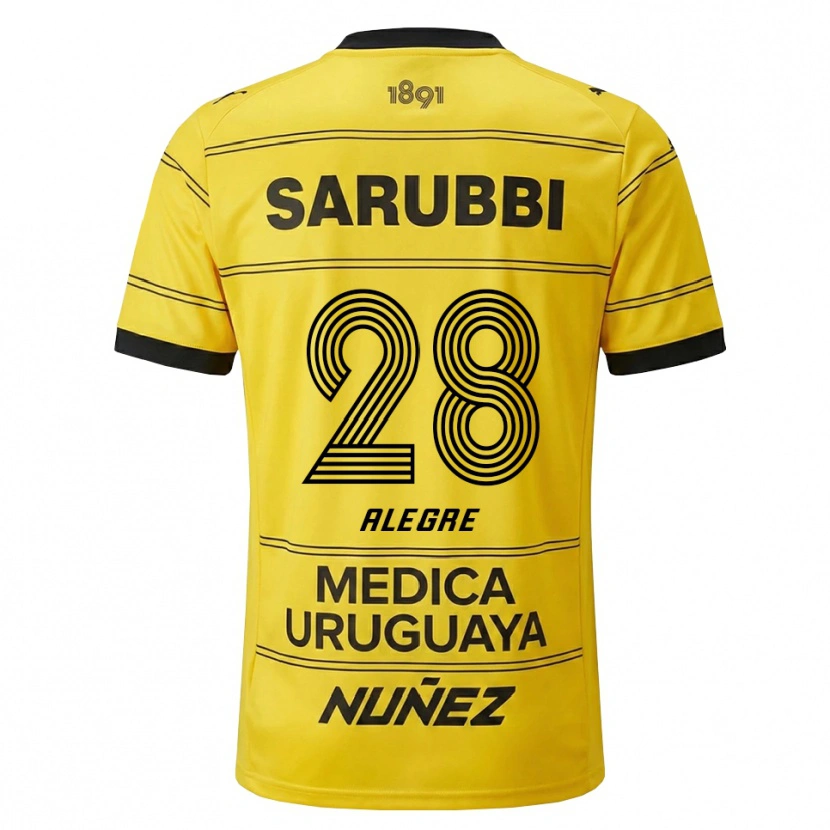 Danxen Herren Ignacio Alegre #28 Gelb Schwarz Auswärtstrikot Trikot 2026/27 T-Shirt Österreich