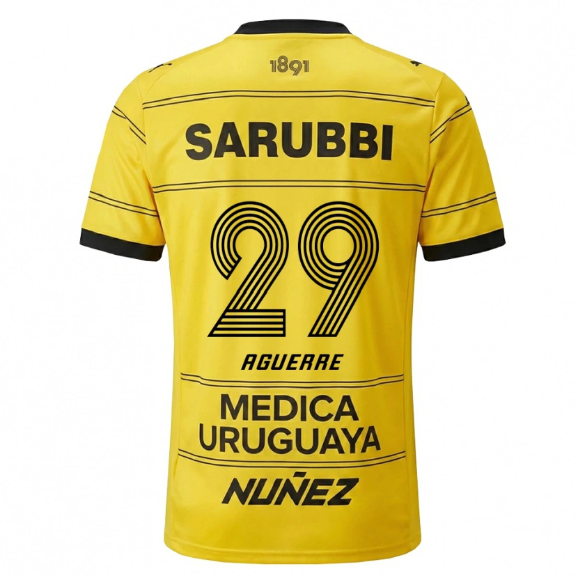 Danxen Herren Washington Aguerre #29 Gelb Schwarz Auswärtstrikot Trikot 2026/27 T-Shirt Österreich