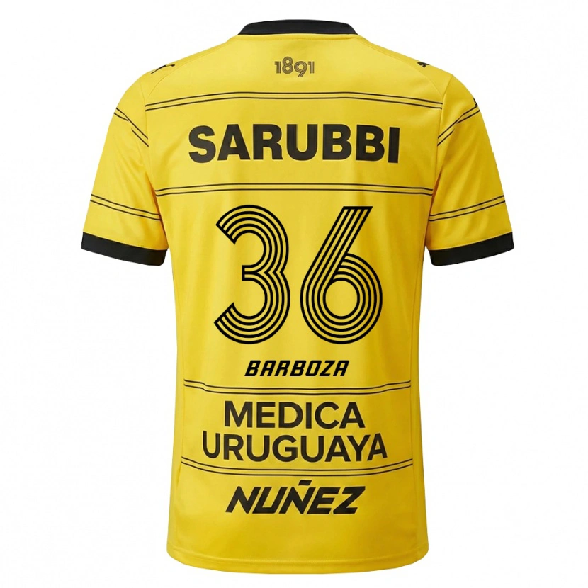 Danxen Herren Brian Barboza #36 Gelb Schwarz Auswärtstrikot Trikot 2026/27 T-Shirt Österreich