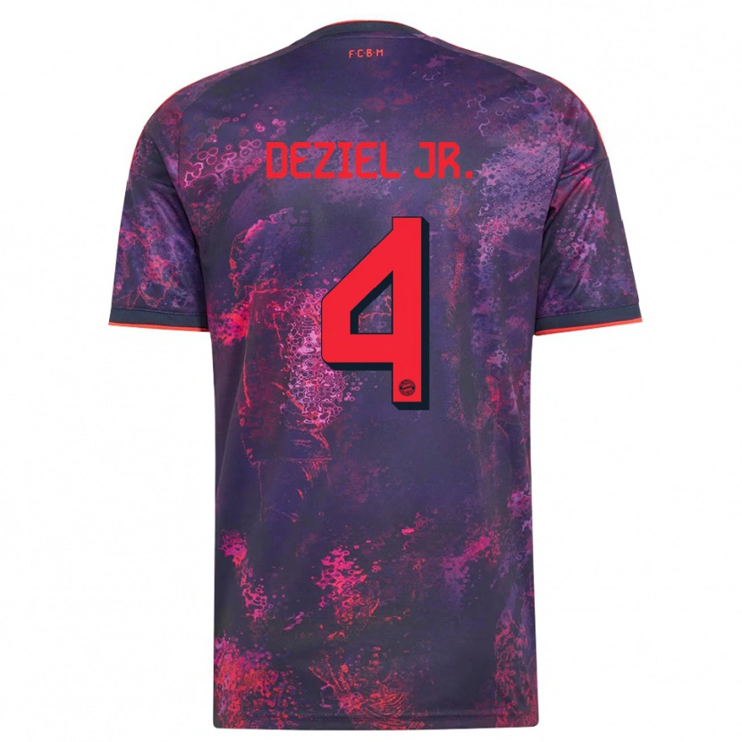 Danxen Herren Robert Deziel Jr. #4 Lila Rot Ausweichtrikot Trikot 2026/27 T-Shirt Österreich