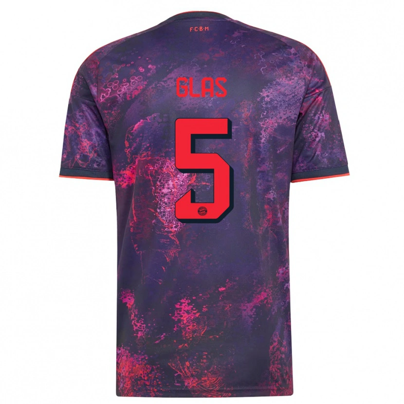 Danxen Herren Hanna Glas #5 Lila Rot Ausweichtrikot Trikot 2026/27 T-Shirt Österreich