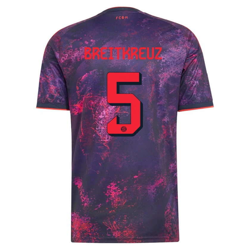 Danxen Herren Steve Breitkreuz #5 Lila Rot Ausweichtrikot Trikot 2026/27 T-Shirt Österreich