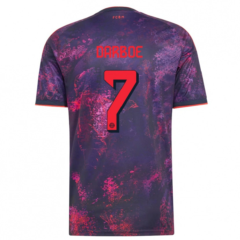 Danxen Herren Bajung Darboe #7 Lila Rot Ausweichtrikot Trikot 2026/27 T-Shirt Österreich