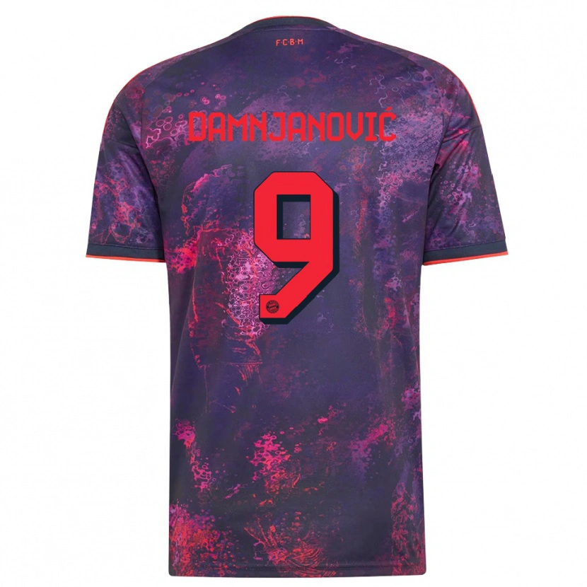 Danxen Herren Jovana Damnjanović #9 Lila Rot Ausweichtrikot Trikot 2026/27 T-Shirt Österreich