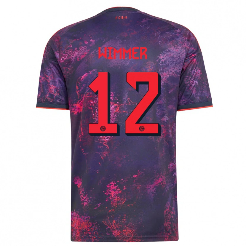 Danxen Herren Benedikt Wimmer #12 Lila Rot Ausweichtrikot Trikot 2026/27 T-Shirt Österreich