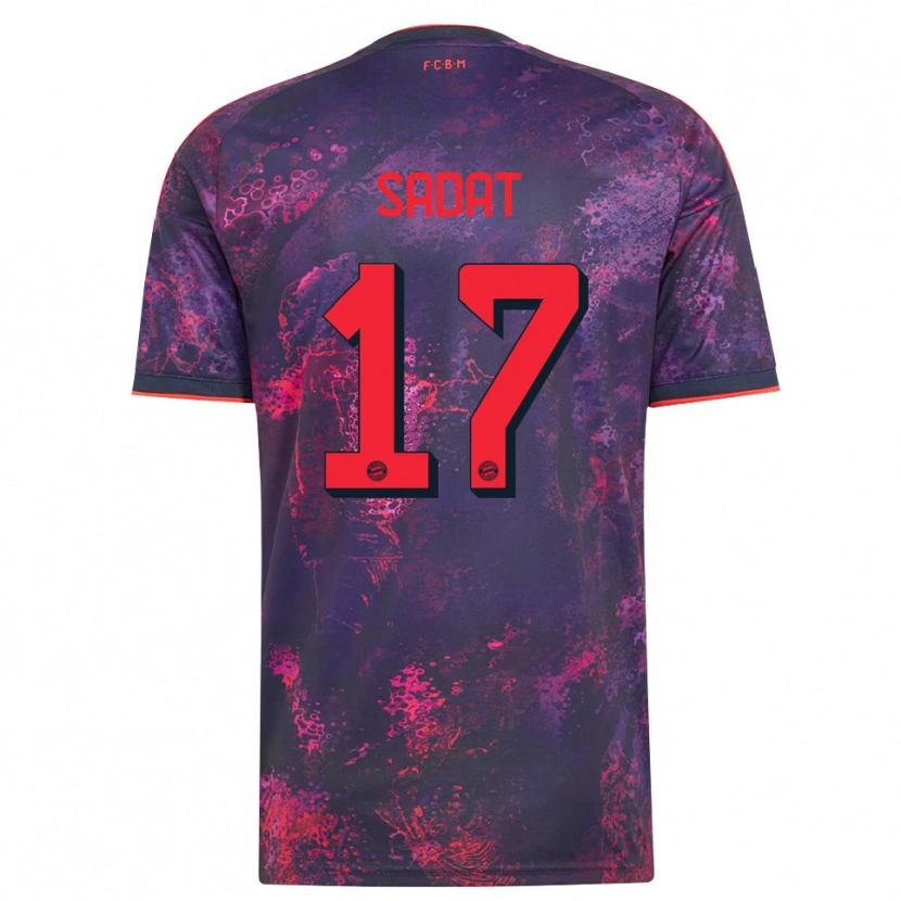 Danxen Herren Mudaser Sadat #17 Lila Rot Ausweichtrikot Trikot 2026/27 T-Shirt Österreich