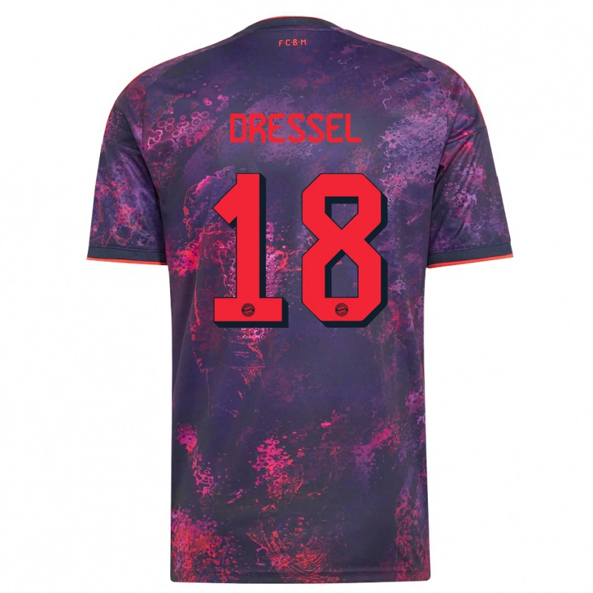 Danxen Herren Timon Dressel #18 Lila Rot Ausweichtrikot Trikot 2026/27 T-Shirt Österreich