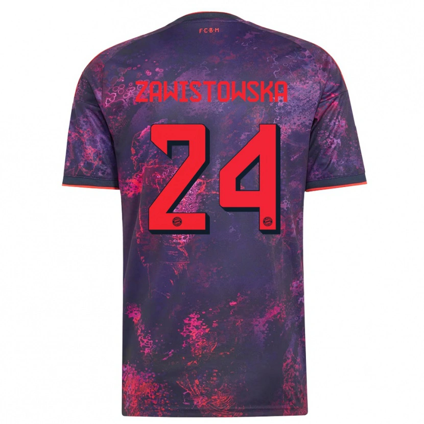 Danxen Herren Weronika Zawistowska #24 Lila Rot Ausweichtrikot Trikot 2026/27 T-Shirt Österreich