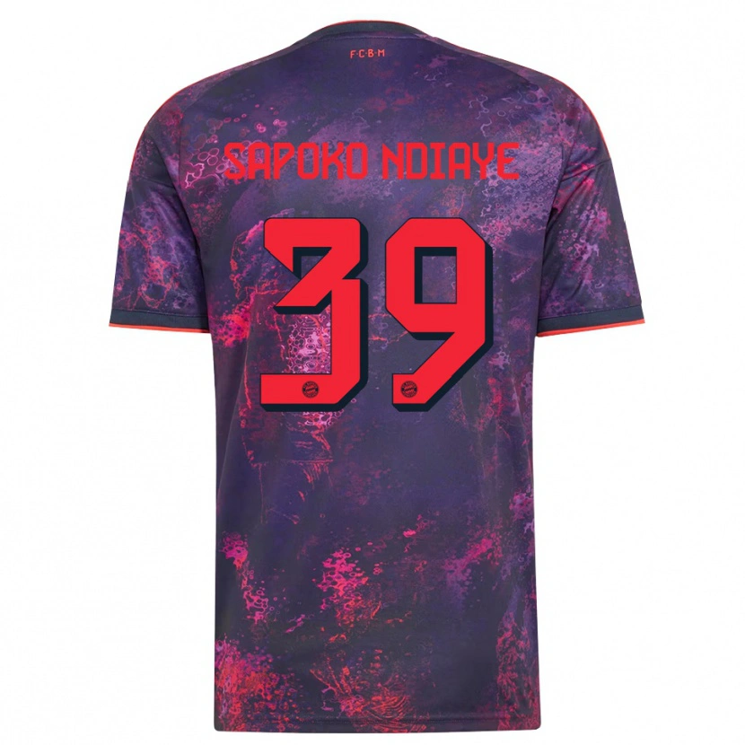 Danxen Herren Bara Sapoko Ndiaye #39 Lila Rot Ausweichtrikot Trikot 2026/27 T-Shirt Österreich