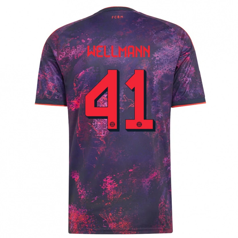 Danxen Herren Anna Wellmann #41 Lila Rot Ausweichtrikot Trikot 2026/27 T-Shirt Österreich