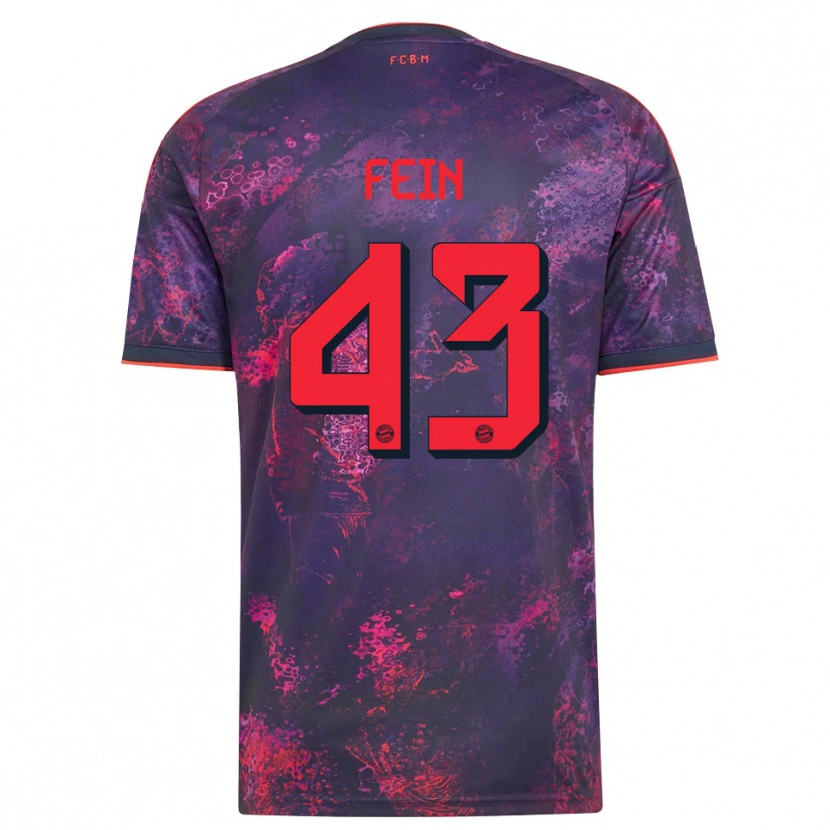 Danxen Herren Adrian Fein #43 Lila Rot Ausweichtrikot Trikot 2026/27 T-Shirt Österreich