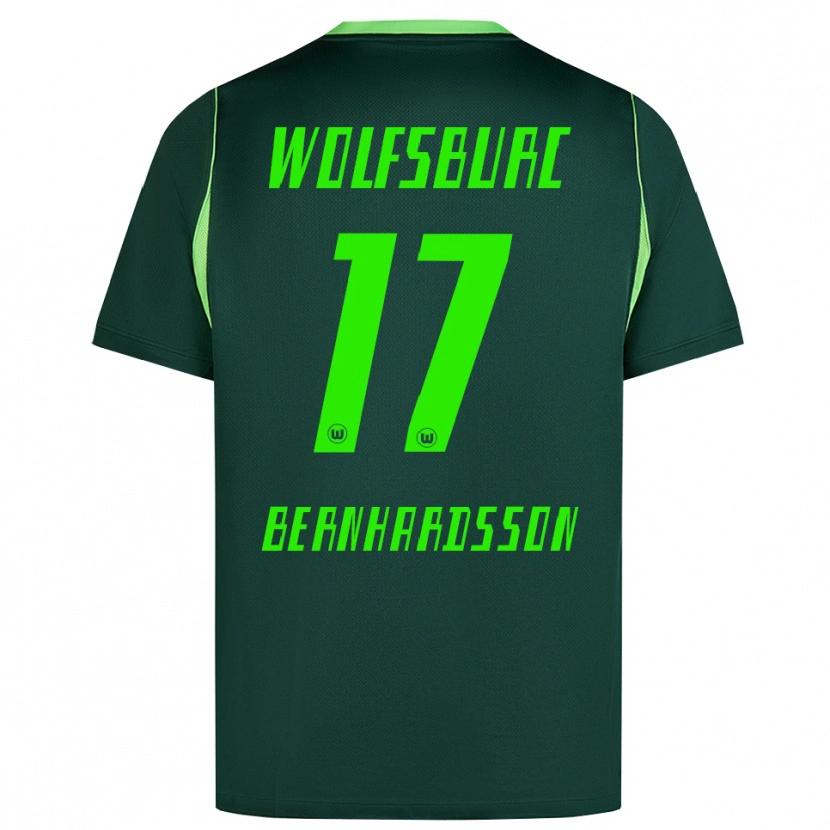 Danxen Herren Alexander Bernhardsson #17 Dunkelgrün Weiß Heimtrikot Trikot 2026/27 T-Shirt Österreich