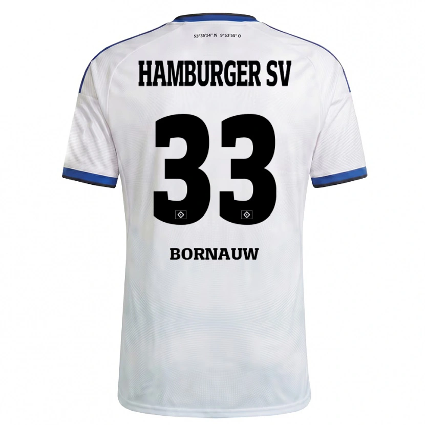 Danxen Damen Sebastiaan Bornauw #33 Weiß Schwarz Blau Heimtrikot Trikot 2026/27 T-Shirt Österreich
